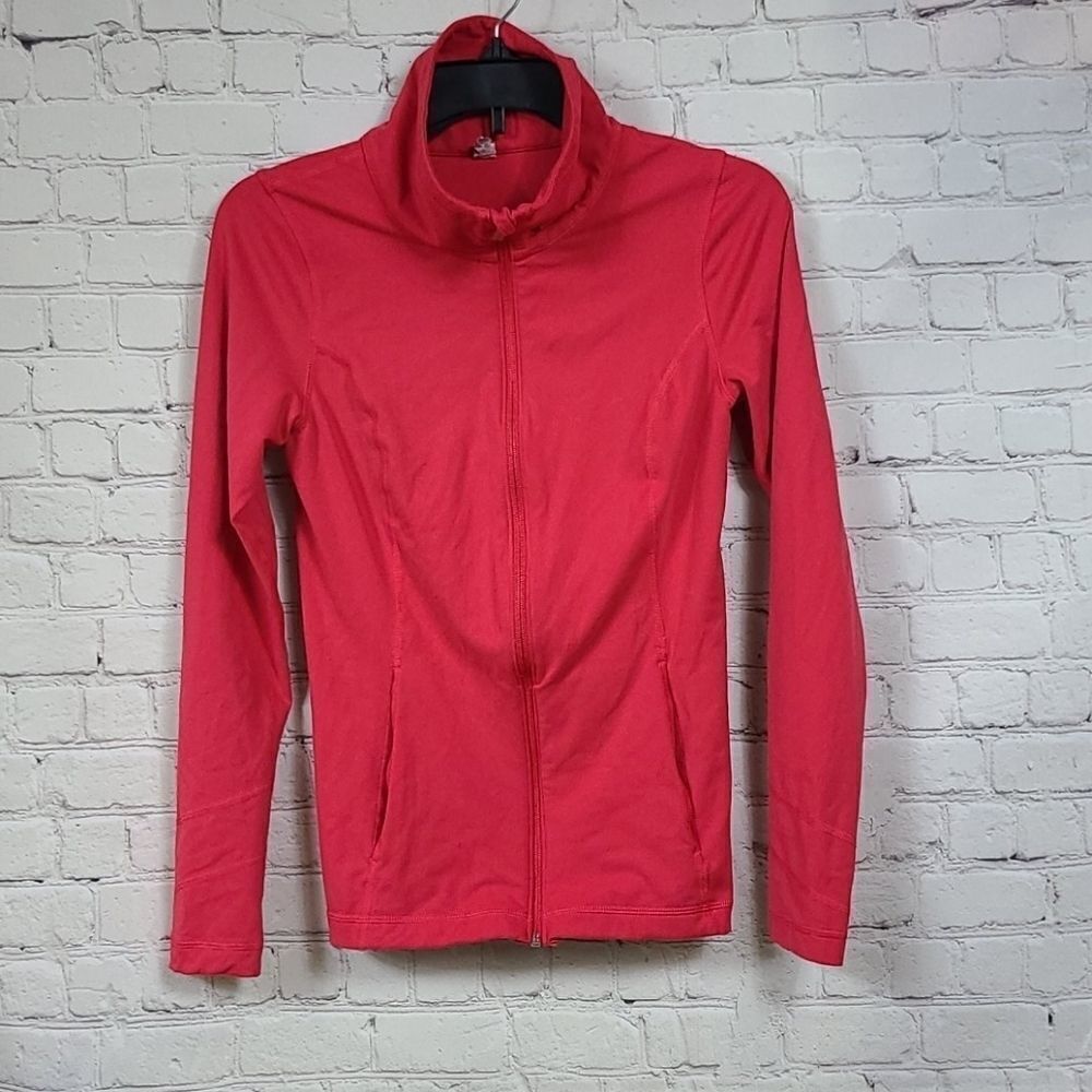 Under Armour AllSeasonGear Zip Jacket Small Coral Pink Running Workout Top - Picture 3 of 12